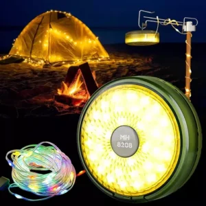 Lámpara LED Guirnalda Camping Recargable 10m