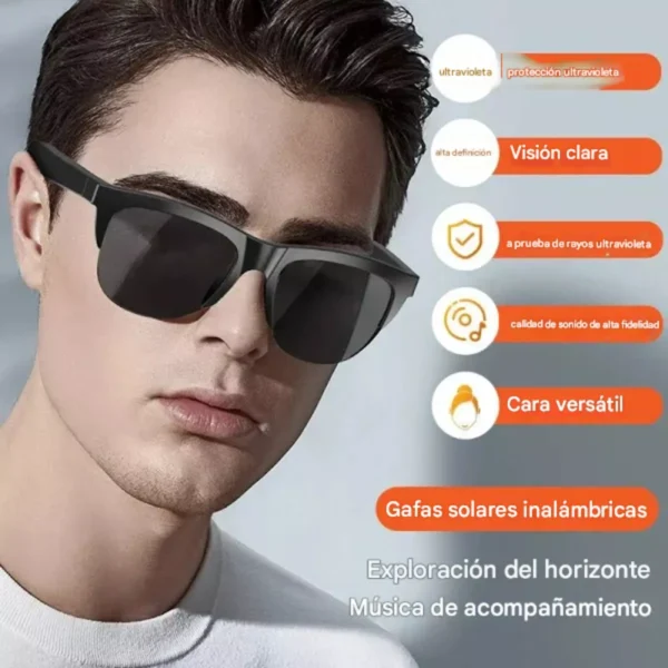 Gafas Anteojos Inteligente Con Bluetooth Lf600 C/parlante - Image 4