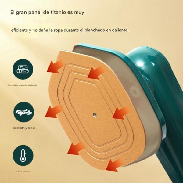 Mini plancha portátil a vapor con panel de titanio - Image 4