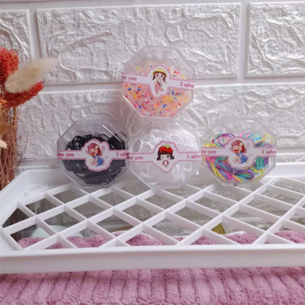 Gomitas de pelo en cajita x12pcs