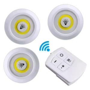 Set de 3 Luces LED con Control Remoto