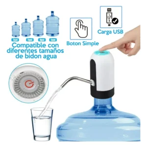 Bomba de Agua para Bidón Automática USB Recargable