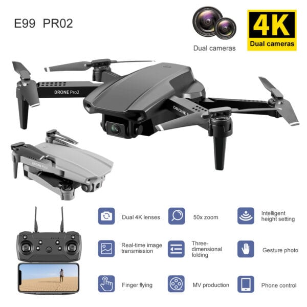 Dron E99 con 2 Camaras - Image 2
