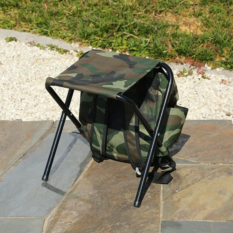 Silla Mochila 2 en 1 Plegable Camuflada — Reforzada hasta 100 kg - Image 7