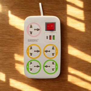 Alargue Eléctrico Universal 5 Tomas + 3 USB 2m