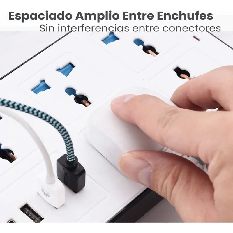 Zapatilla 6 Tomas 3 USB Tipo C - Image 4