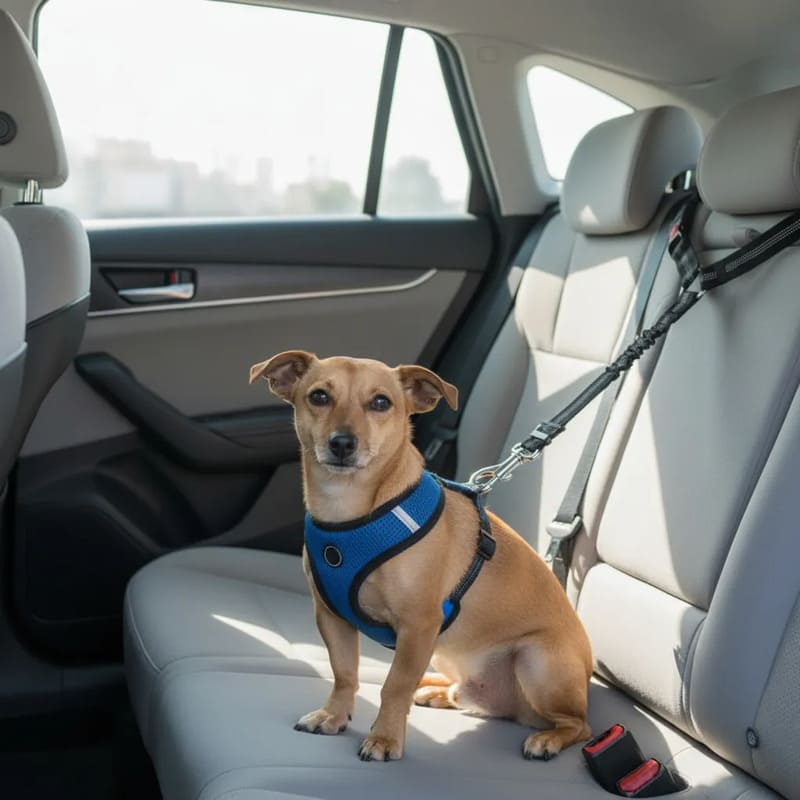 Cinturon de seguridad para mascota auto 2 en 1 - Image 8