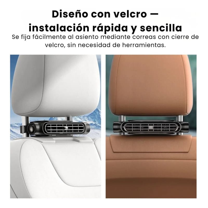 Electroventilador para asiento recargable - Image 2