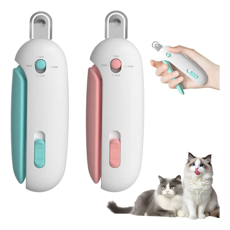 Cortauñas para mascotas con lima integrada