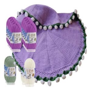 Set de crochet para manta ramos de flores con tutorial – Kit completo