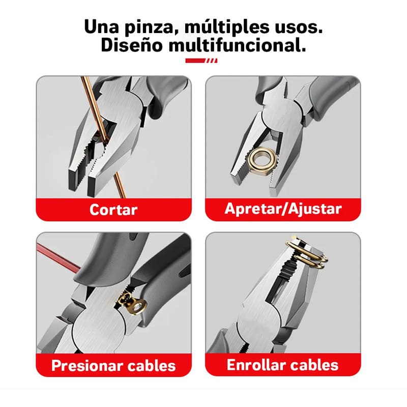 Kit alicates 5 cabezales en 1 pelacables intercambiables - Image 13