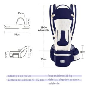 Mochila porta bebé 3 en 1