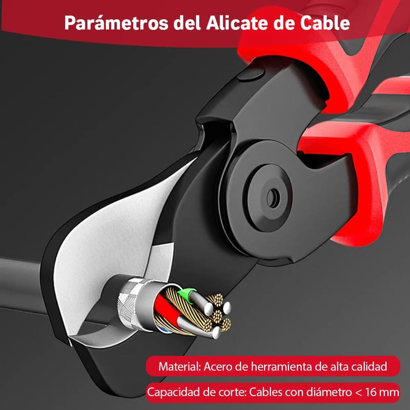 Kit alicates 5 cabezales en 1 pelacables intercambiables - Image 3