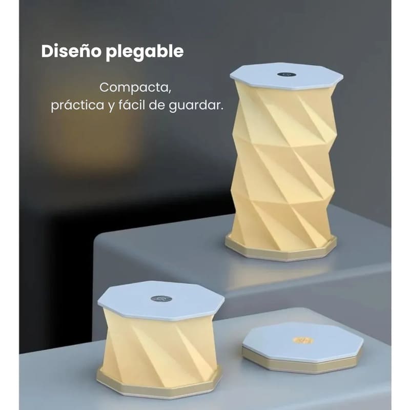 Lámpara de papel deco plegable con batería recargable táctil - Image 7