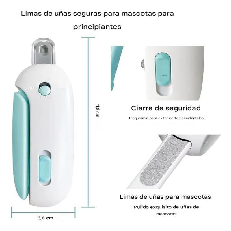 Cortauñas para mascotas con lima integrada - Image 2