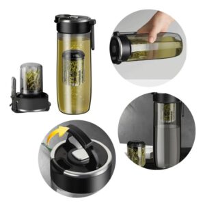 Botella de Té 800ml con Infusor Magnético Tritan Portátil