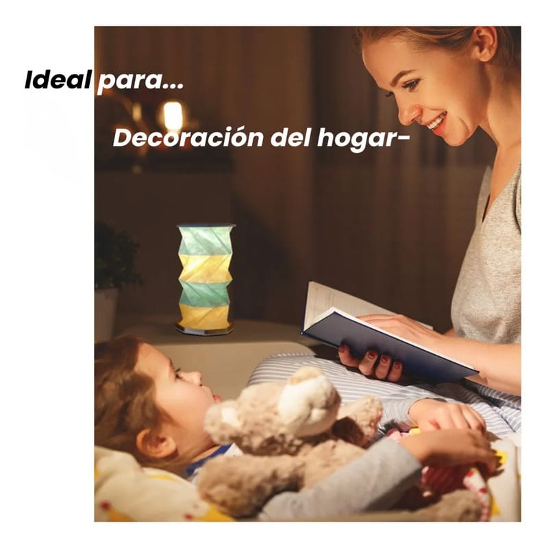 Lámpara de papel deco plegable con batería recargable táctil - Image 6