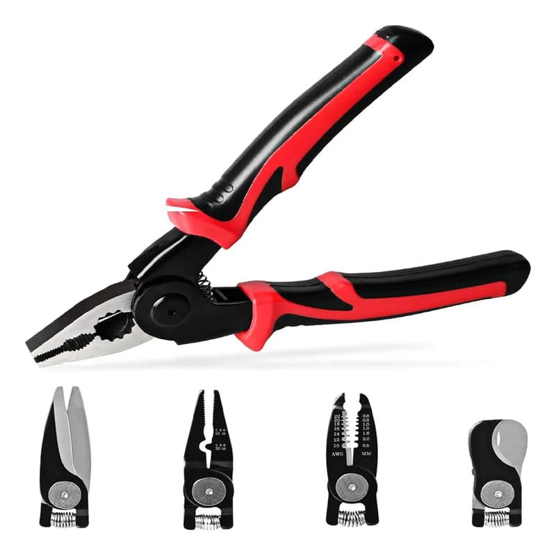 Kit alicates 5 cabezales en 1 pelacables intercambiables - Image 6