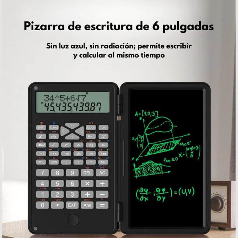 Calculadora Científica con Pizarra LCD | Plegable y Portátil - Image 4