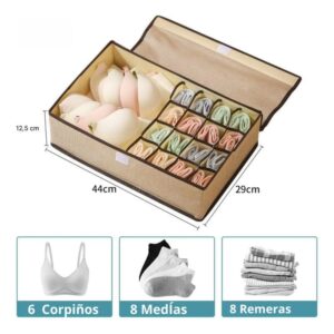 Organizador de tela para ropa interior plegable