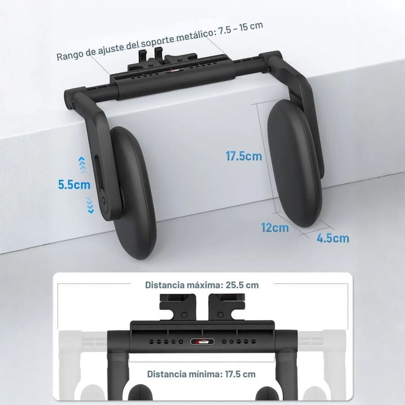 Reposacabezas ajustable 360° para auto - Image 2