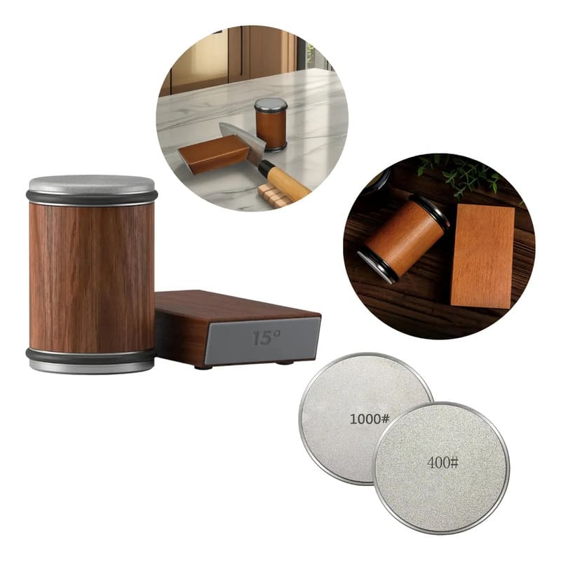 Afilador de Cuchillos Rodante Disco Diamante 400/1000