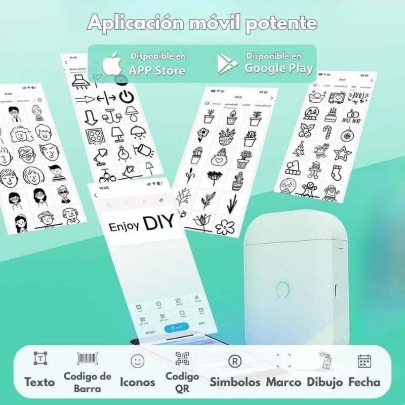 Impresora térmica portátil para etiquetas D11 Bluetooth 5.2 - Image 6