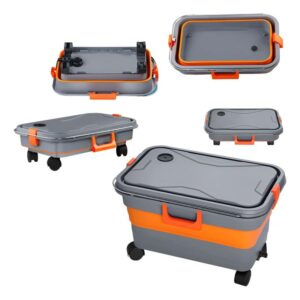 Balde plegable 25l con ruedas