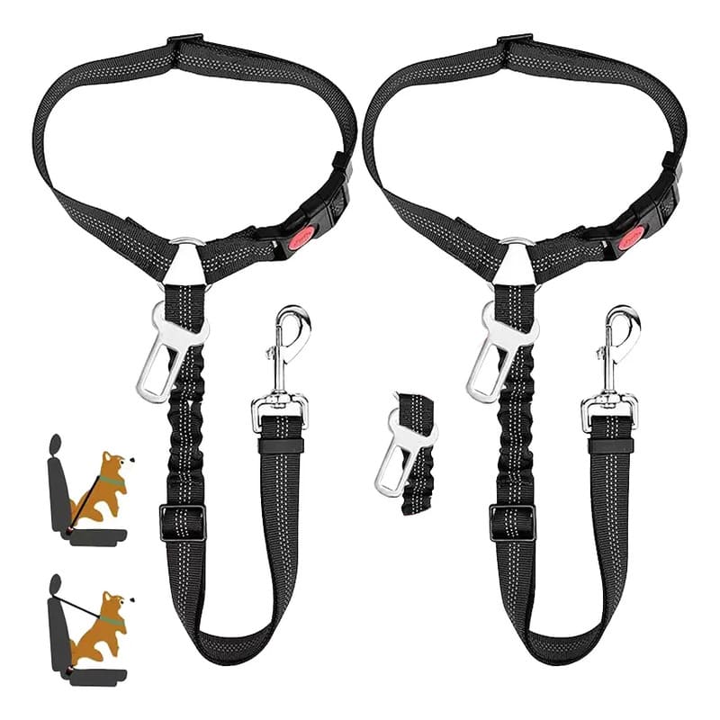 Cinturon de seguridad para mascota auto 2 en 1 - Image 2