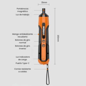 Juego de Mini Destornillador Eléctrico Portátil 32 en 1 Recargable