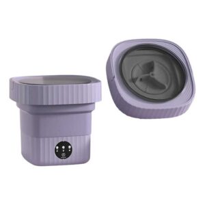 Mini lavarropa plegable portátil con luz azul esterilizadora
