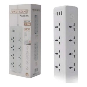 Zapatilla Alargue Doble Cara 8 Tomas con 3 USB y 1 Type-C – Multitoma Universal