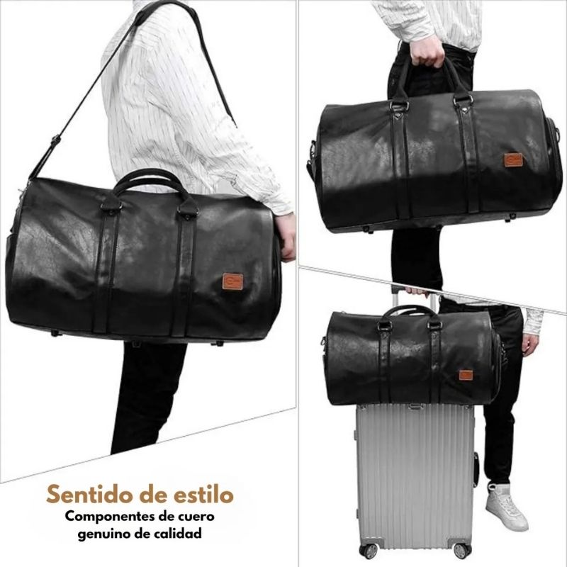 Bolso de Viaje Ejecutivo Duffel Expandible Porta Trajes y Zapatos - Image 5
