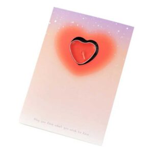 Tarjeta De Felicitación Con Vela Y Mensaje Oculto Mágica