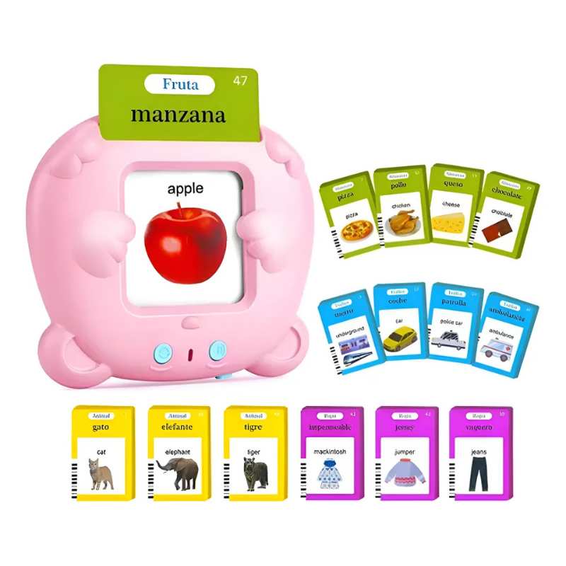 Tarjetas didácticas educativas bilingües