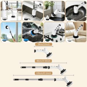 Limpiador eléctrico giratorio multifunción 8 en 1