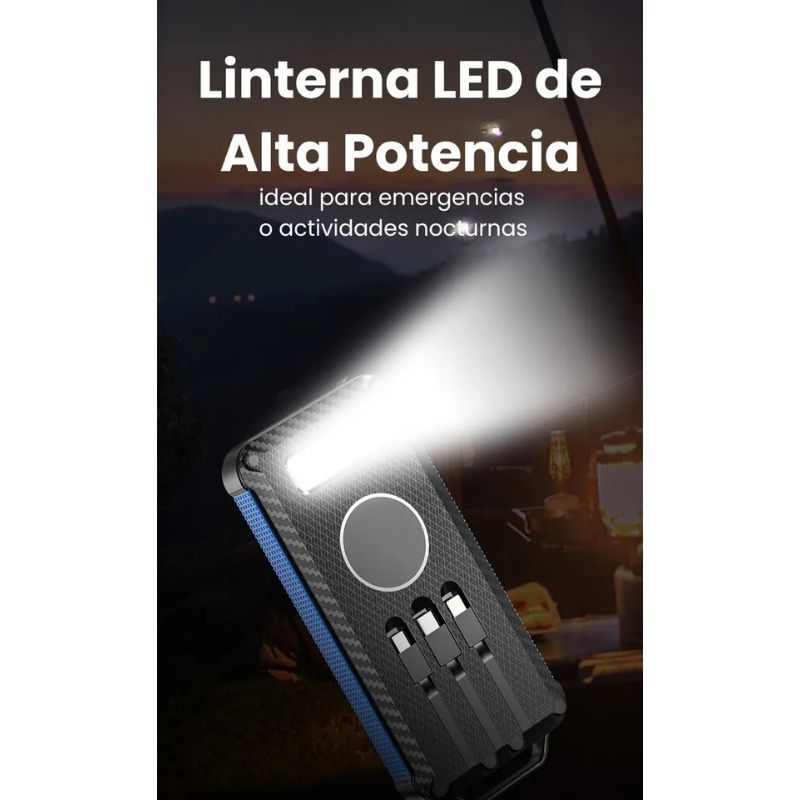 Cargador Solar Portátil 20000mAh 3 en 1 - Image 4