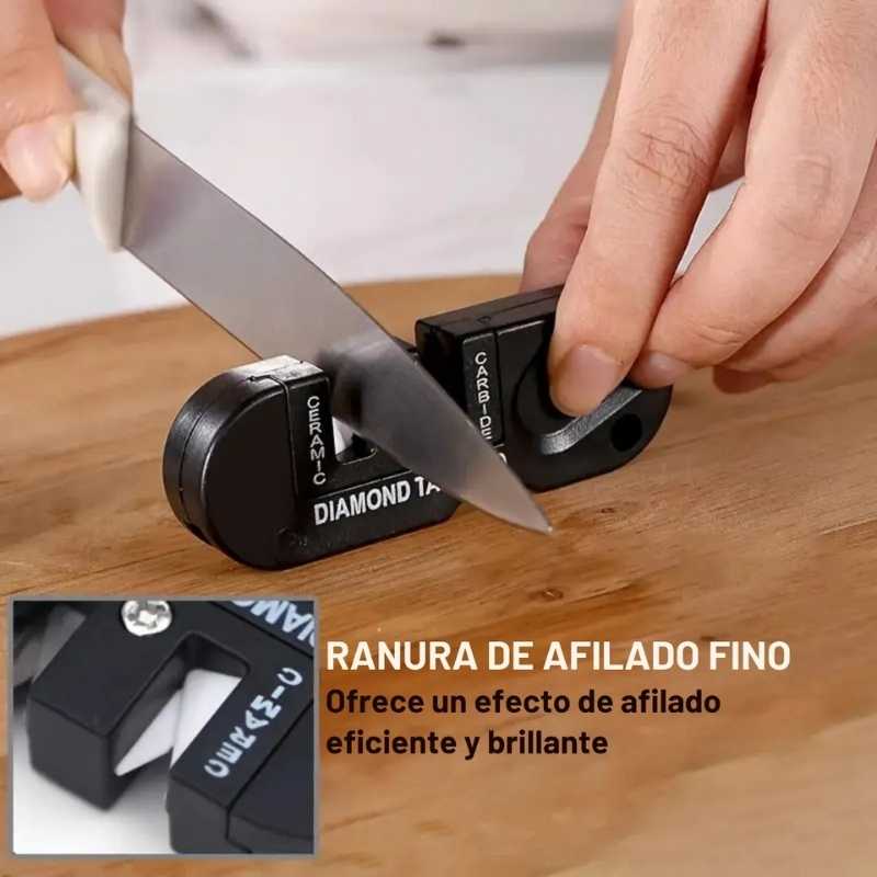 Afilador de Cuchillos Portátil 4 en 1 Reforzado con Cerámica y Diamante - Image 5