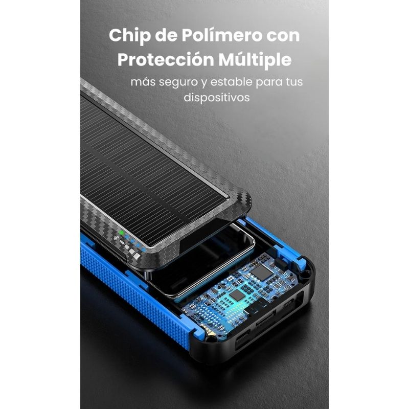 Cargador Solar Portátil 20000mAh 3 en 1 - Image 5