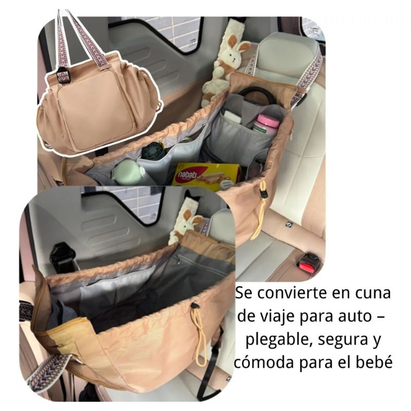 Bolso Transformable en Cuna para Viaje 3 en 1 Multifuncional - Image 3