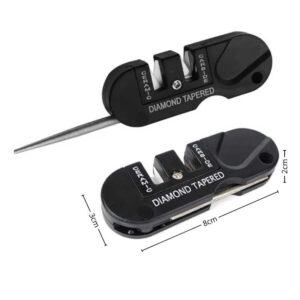 Afilador de Cuchillos Portátil 4 en 1 Reforzado con Cerámica y Diamante