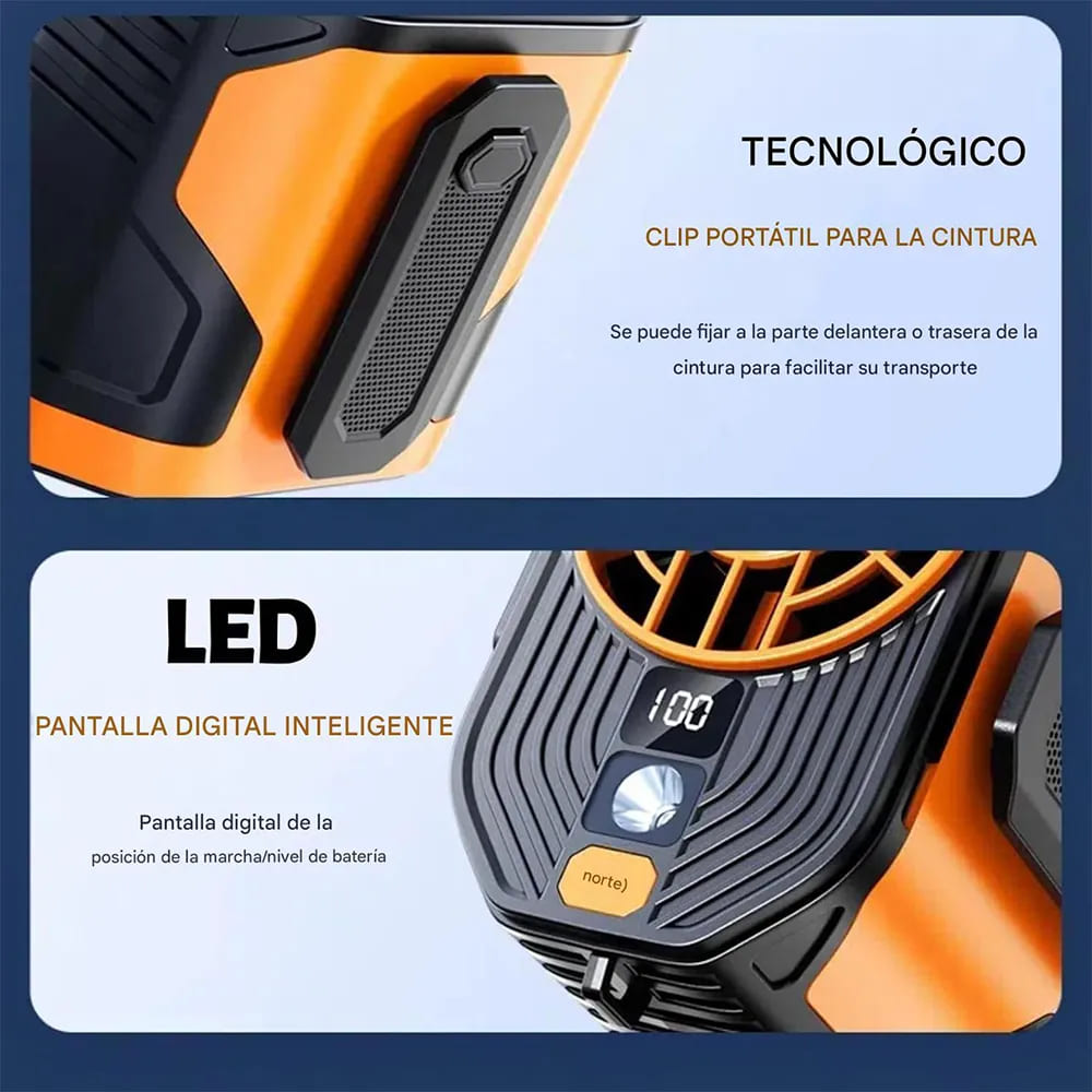 Mini ventilador de cintura portátil - Image 4