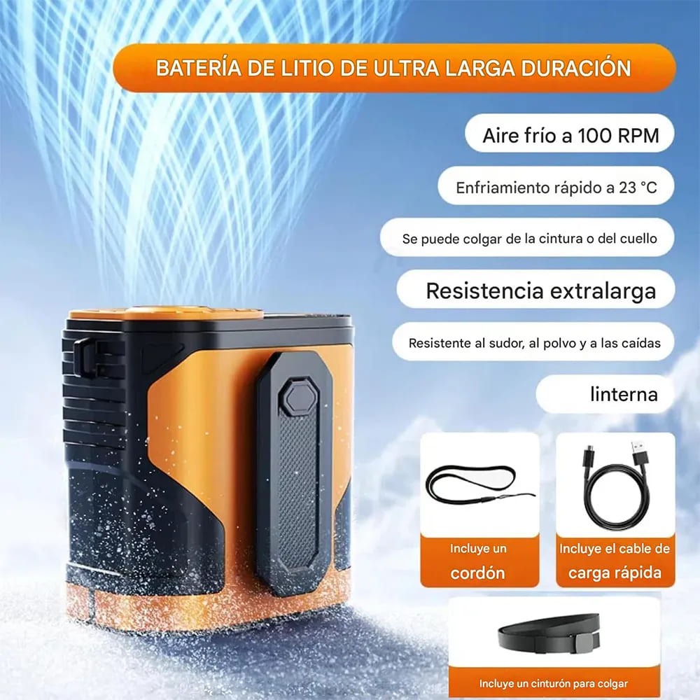 Mini ventilador de cintura portátil - Image 9