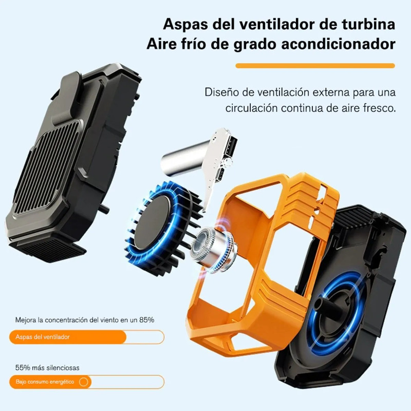 Mini ventilador de cintura/cuello portátil - Image 2
