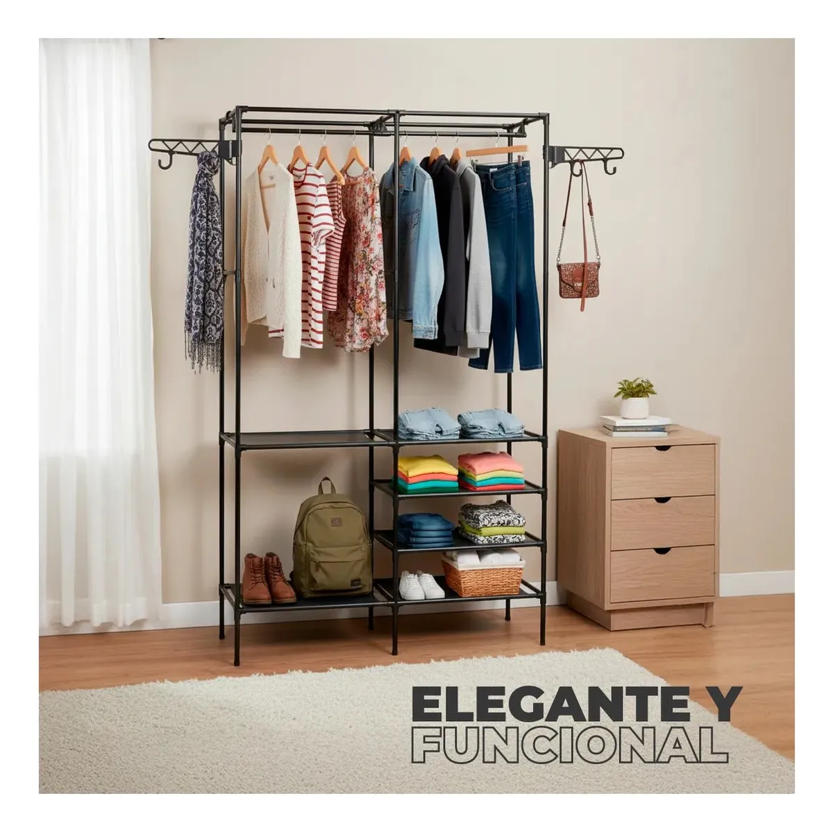 Perchero organizador 2 filas - Image 4