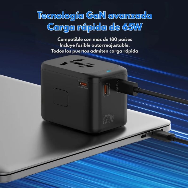 Adaptador Universal 65W PD QC Viaje - Image 5