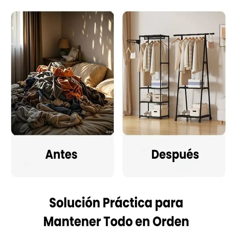 Perchero 4 niveles vertical multifuncional - Image 4