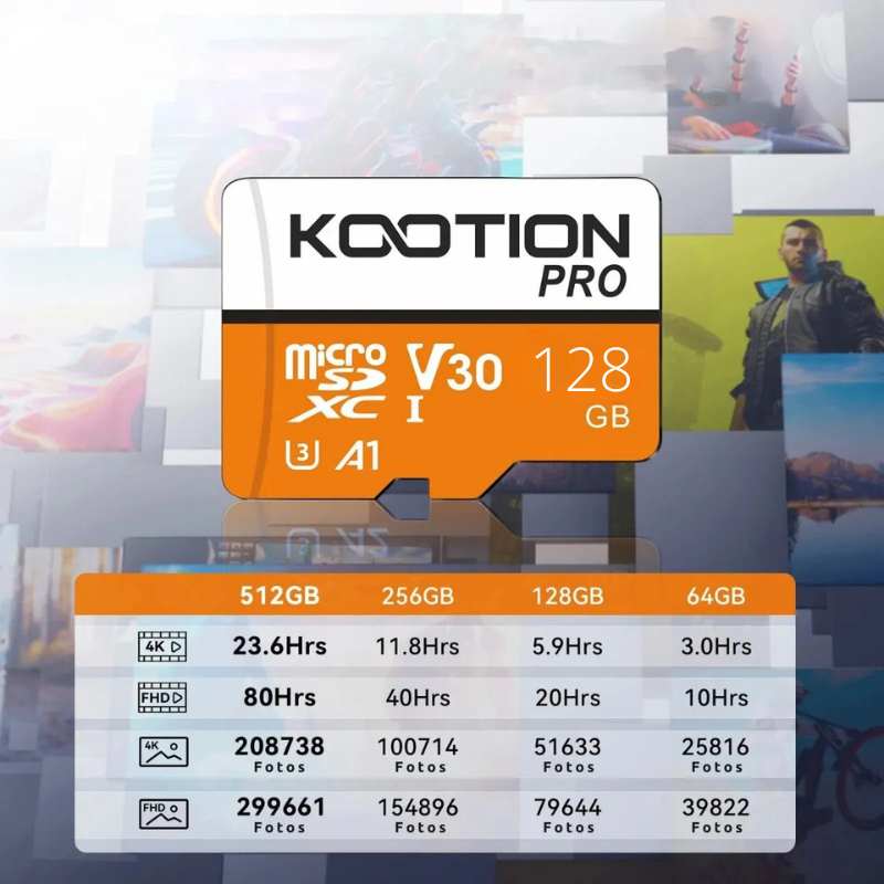 Tarjeta microsdxc kootion pro 128gb v30 u3 - Image 3