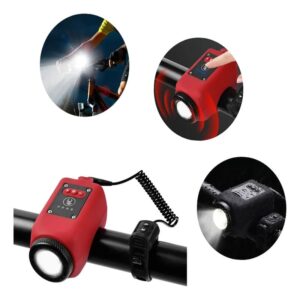Luz led bicicleta recargable con bocina